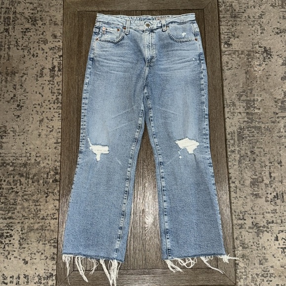 Adriano Goldschmied Kinsley 360° AG-ED™ HIGH-RISE POP CROP Jeans - Picture 1 of 14